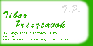 tibor prisztavok business card